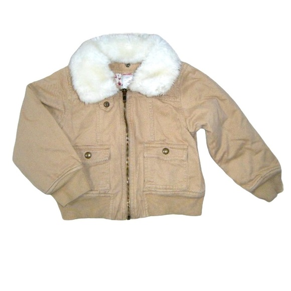 Gymboree Tyrolene Lure Khaki Bomber Jacket Girl 5 - Picture 1 of 2